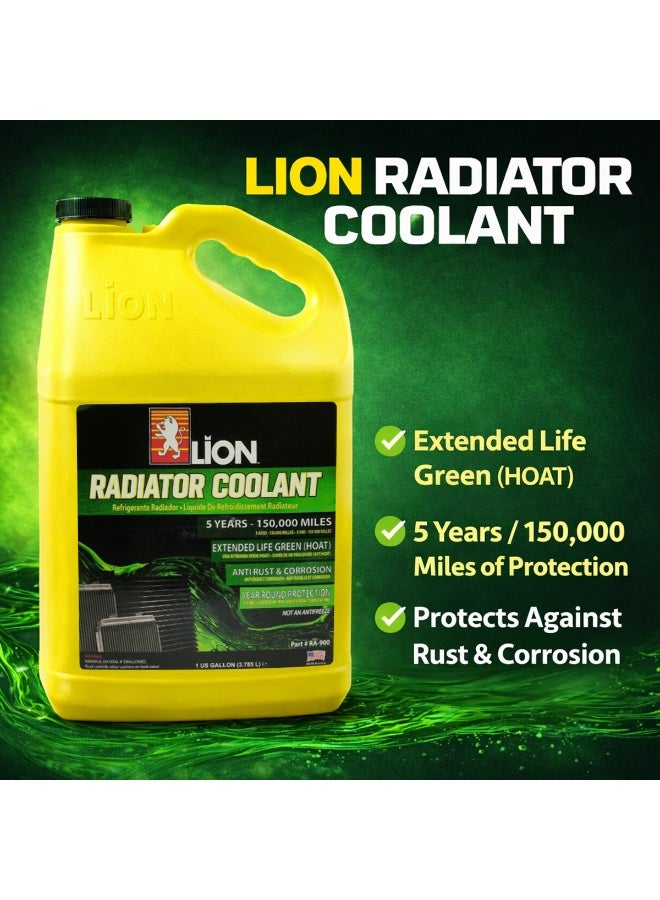 ليون سائل تبريد الرادياتير LION طويل الأمد أخضر (HOAT) 3.785 لتر / 1 جالون، سائل تبريد جاهز للاستخدام، حماية من الصدأ والتآكل، 5 سنوات / 150,000 ميل - RA-900 - Image 4